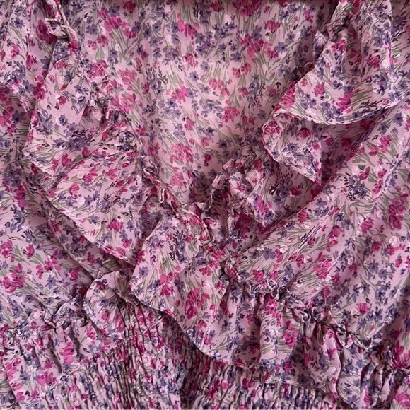 Zara Floral Ruffled Blouse - Picture 5 of 6